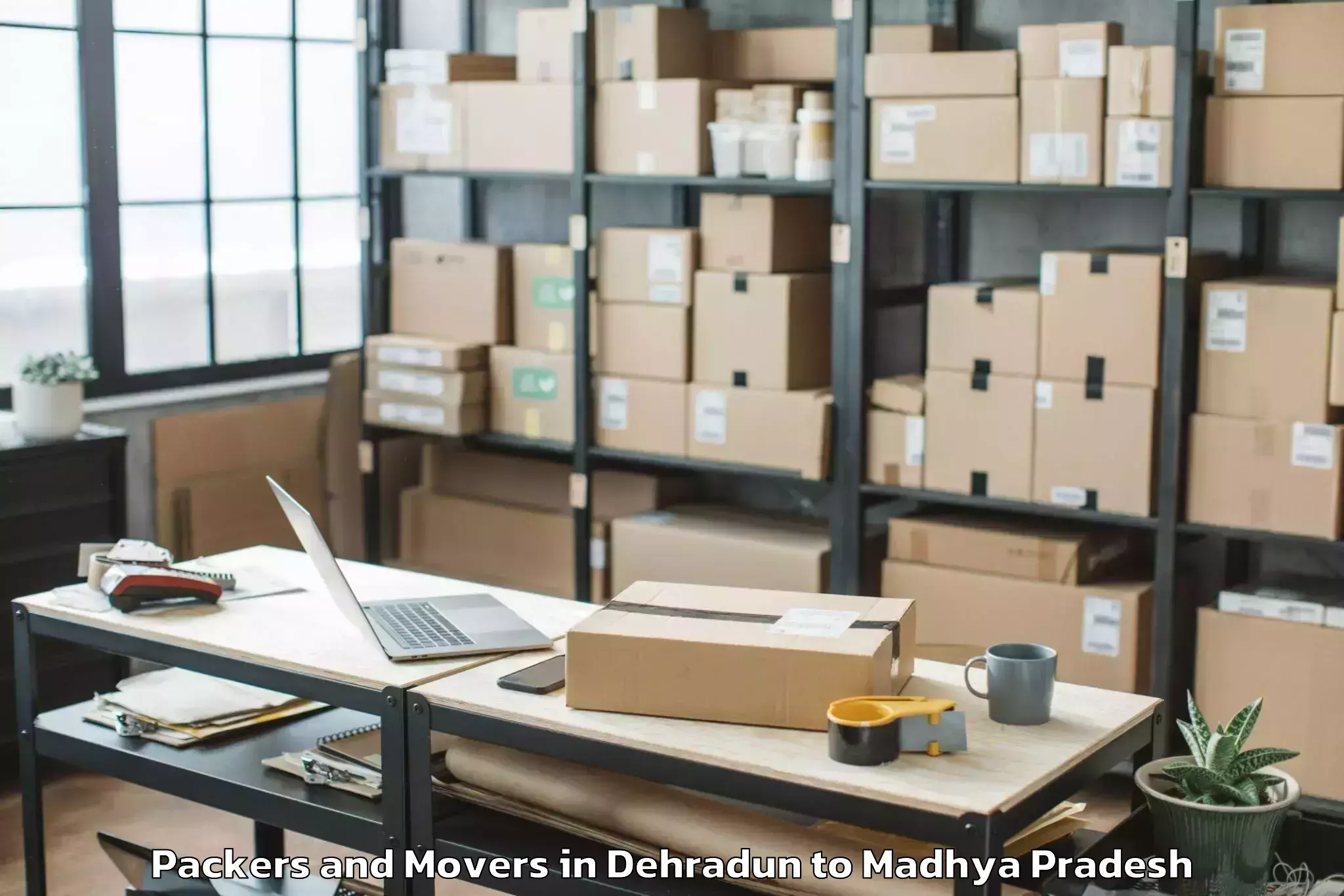 Get Dehradun to Ghughri Packers And Movers